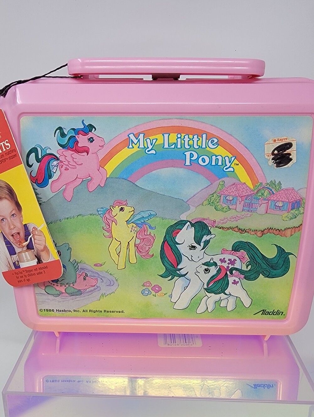 NWT/UNUSED VINTAGE 1986 My Little Pony Plastic Lunchbox & Thermos Set Aladdin G1